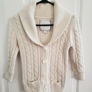 Off-white cotton sweater